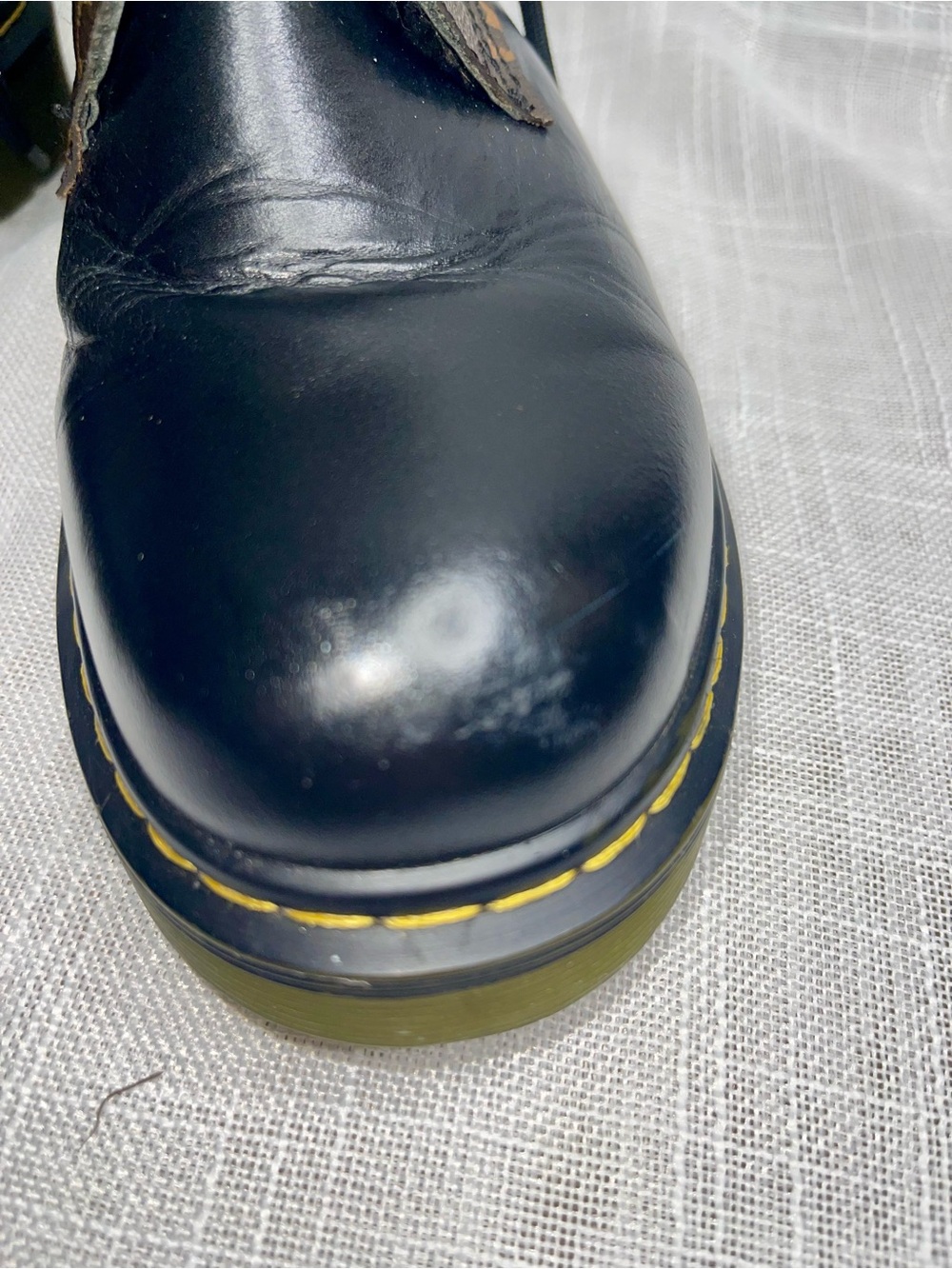 Dr. Martens Black Leather 1460 Louis Vuitton Leather Custom Boots - Picture 14 of 15